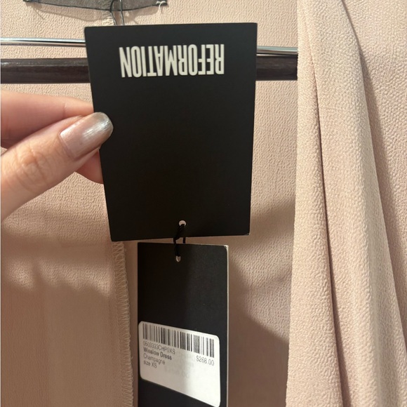 Reformation Winslow Wrap Maxi Dress in Blush Pink US XS NWT - Picture 7 of 9